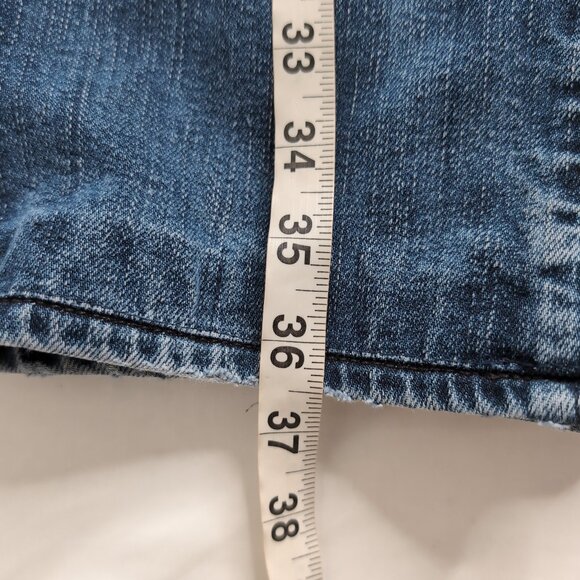 7 For All Mankind Men's Foolproof Slimmy Dark Blue Denim Jeans, Size 32 - Picture 10 of 10